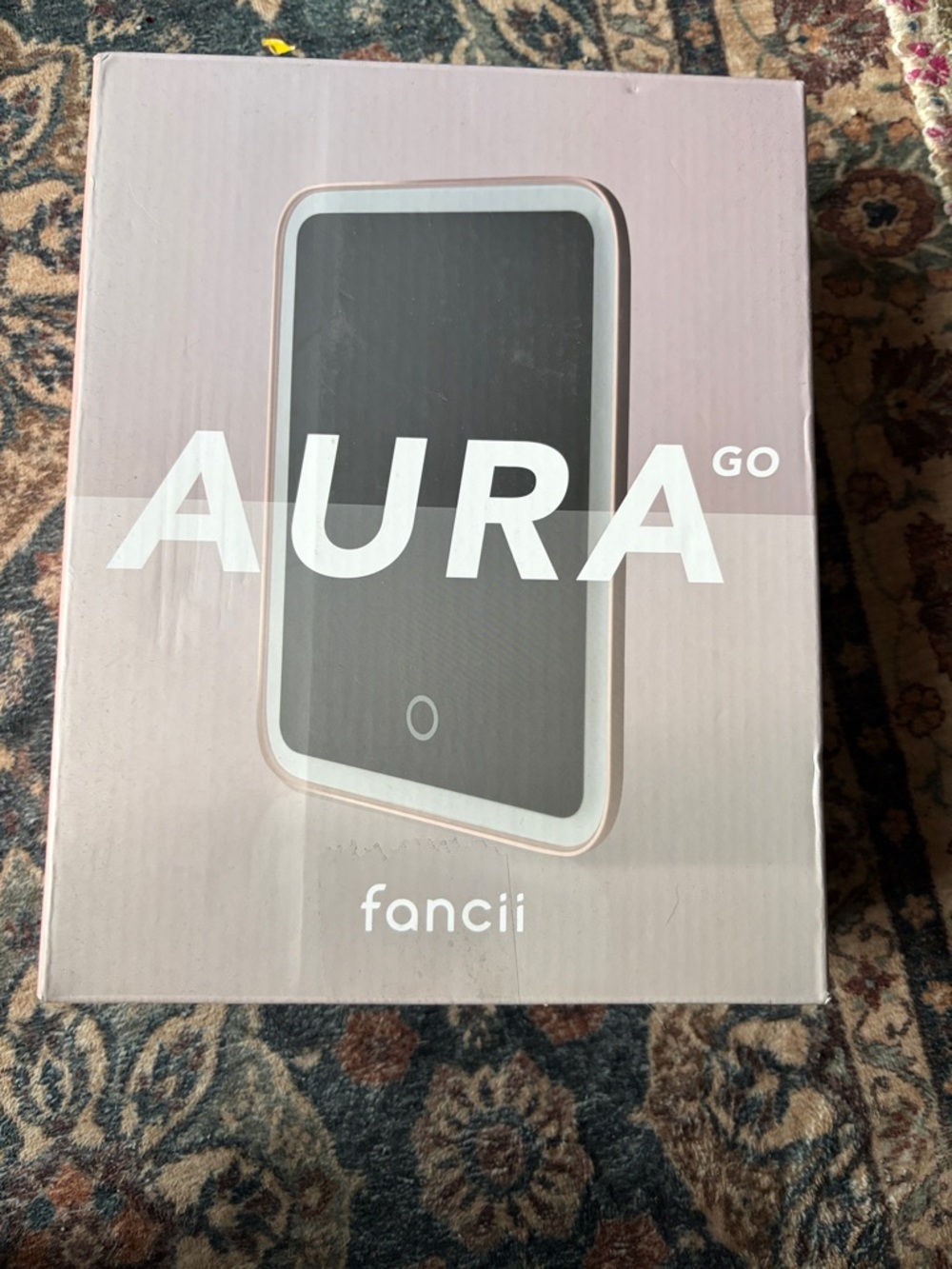 fancii Aura Go Pink LED Vanity Mirror - Portable Lighted Mirror